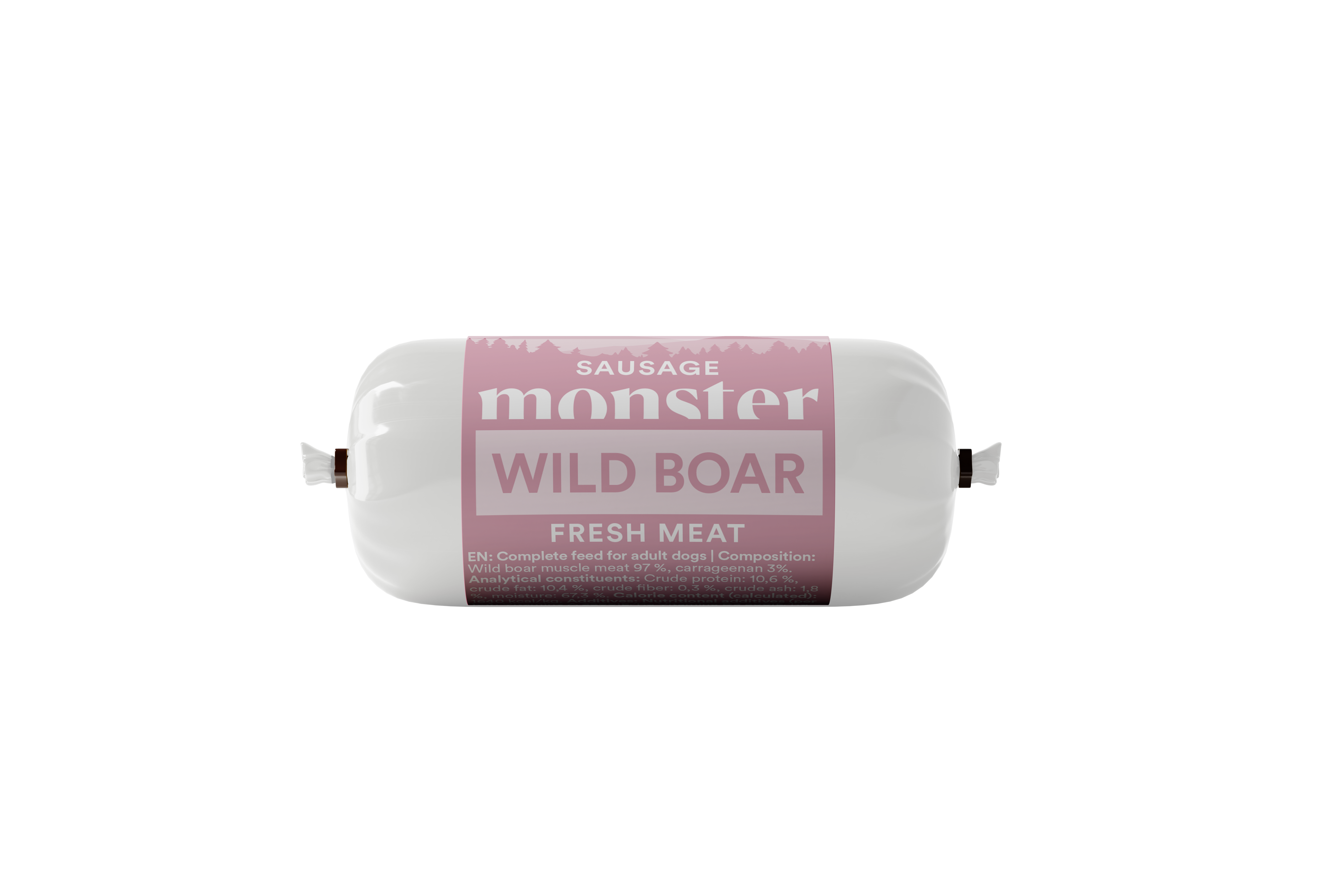 Monster Pet Food Hundepølse Villsvin 80 g