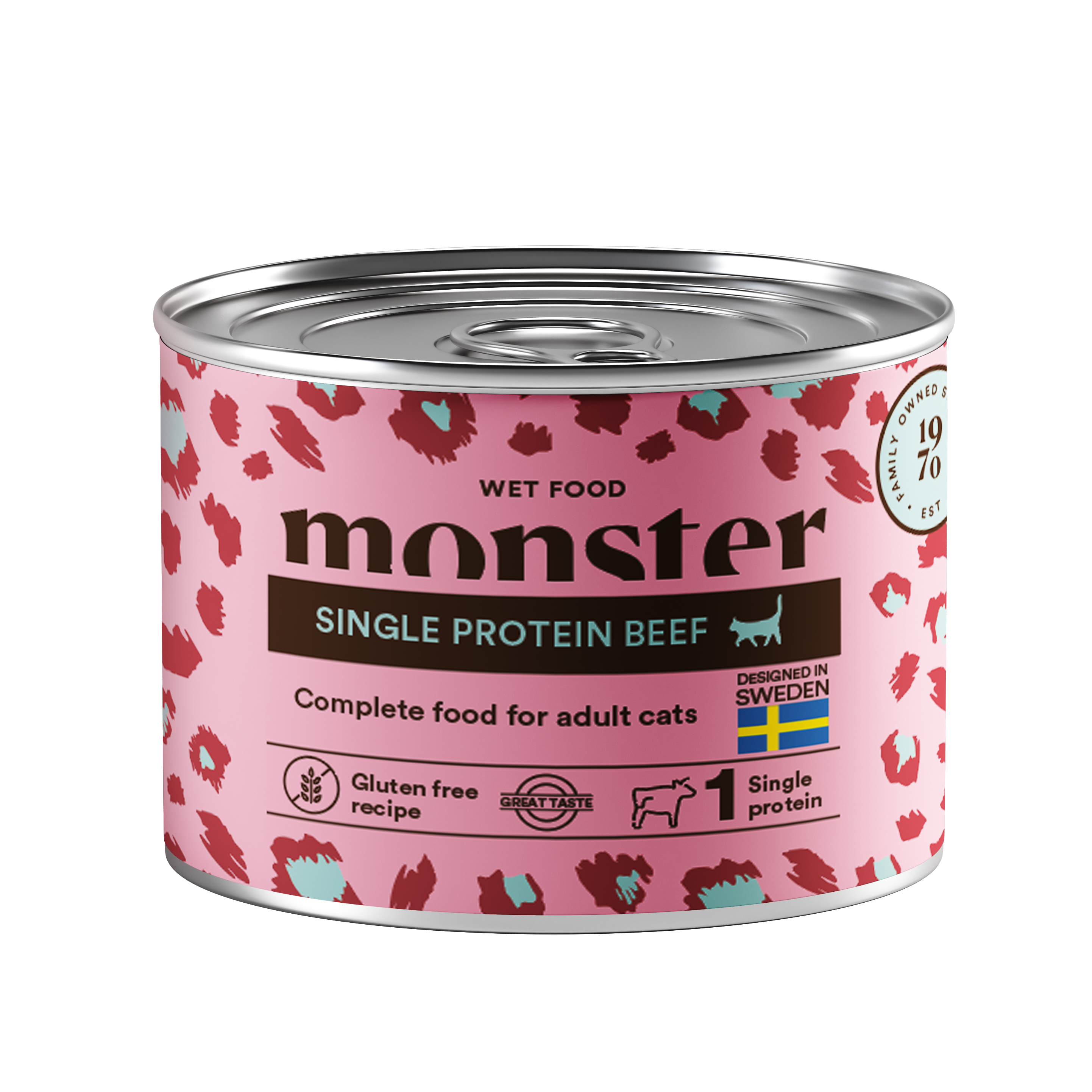Monster Pet Food Katt Adult Single Protein Beef Can 200 g
