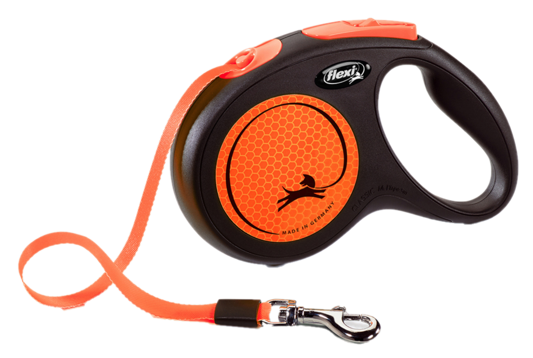 Flexi Rullkoppel New Neon Tape Orange