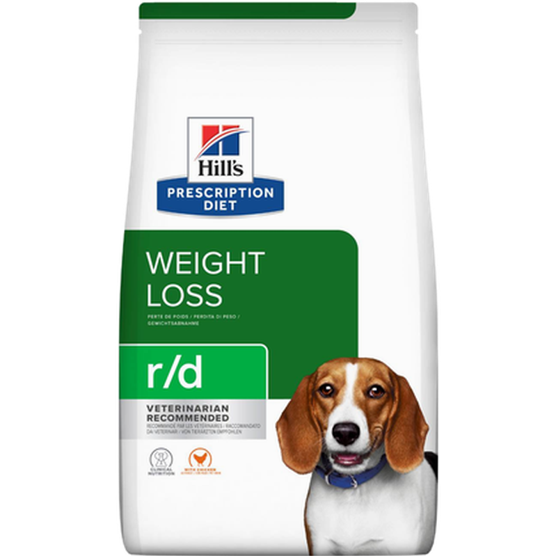 Hill's Prescription Diet Dog - r/d Weight Loss 10kg r/d Weight Loss 10kg - Katt - Helse og pels - Kosttilskudd - Veterinærfôr - Dyrekassen.no