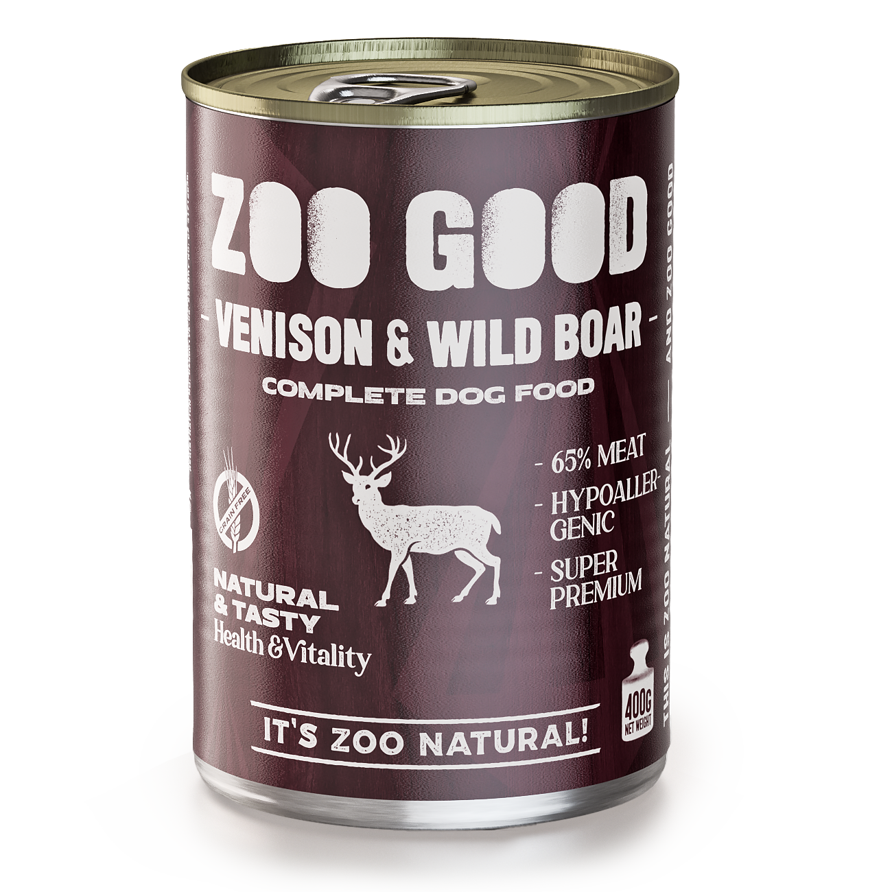 ZOO GOOD - Voksen Hjort & Villsvin 400 g - Hund - Våtfôr - Dyrekassen.no