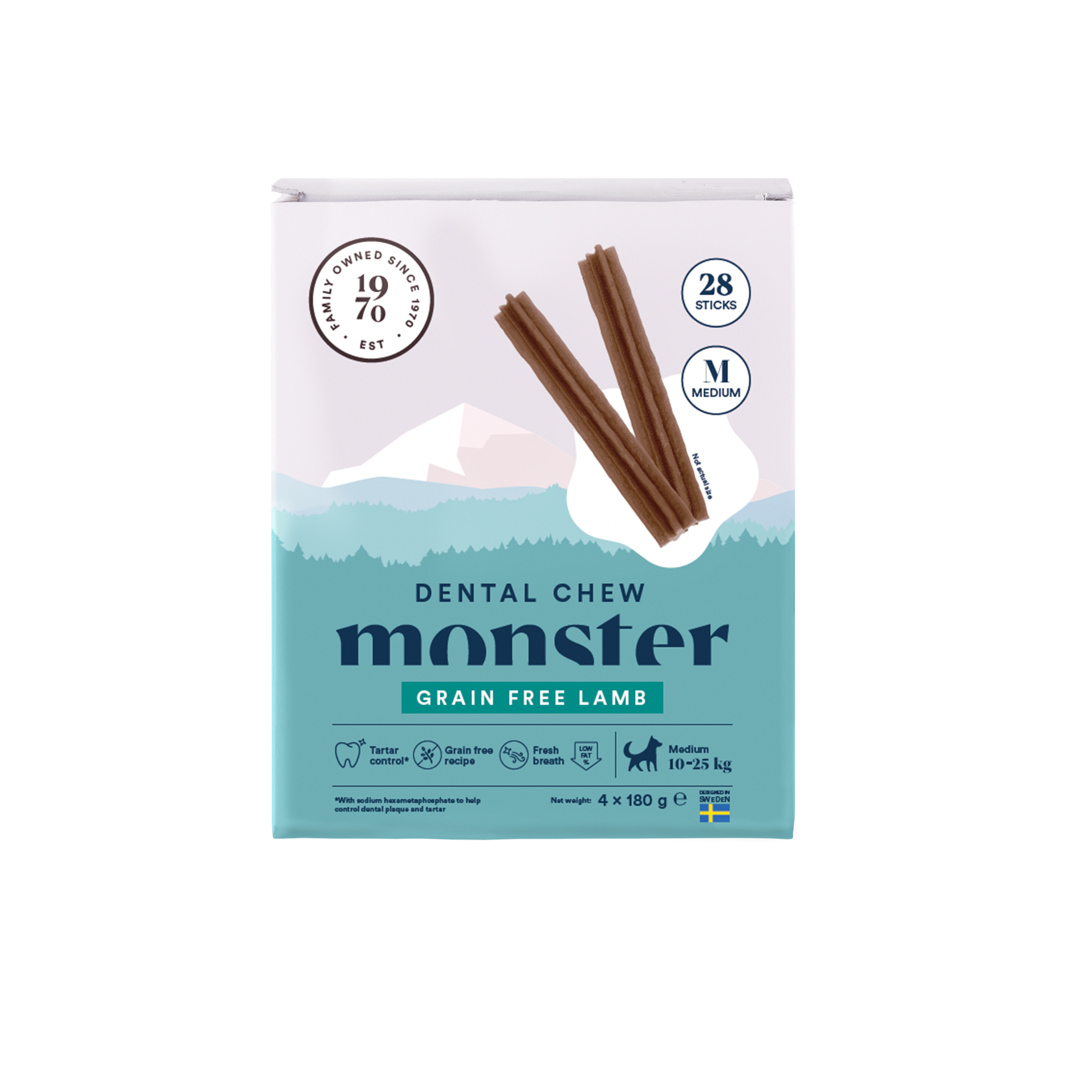 Monster Pet Food Dog Dental Chew Lamb Small Month