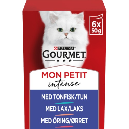 Purina Gourmet Gold - Mon Petit Tunfisk/laks/ørret 50 g x 6 stk. - Katt - Helse og pels - Kosttilskudd - Våtfôr - Dyrekassen.no