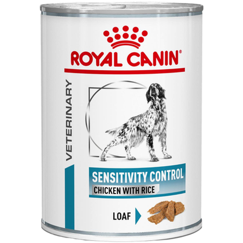 Royal Canin Veterinary Diets Dog - Derma Sensitivity Control Chicken Can våtfôr for hunder 12 x 420 g - Katt - Helse og pels - Kosttilskudd -