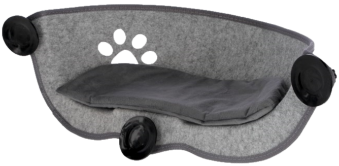 Vindusseng Filzino 30x18cm Grå