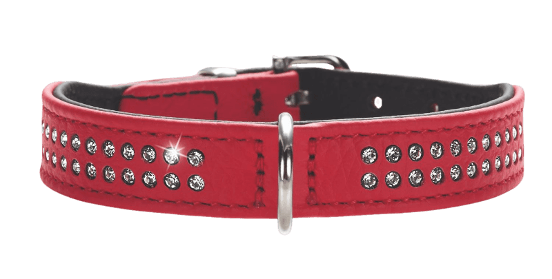Dog Collar Diamond Petit Red 24 - Neck 17-21cm