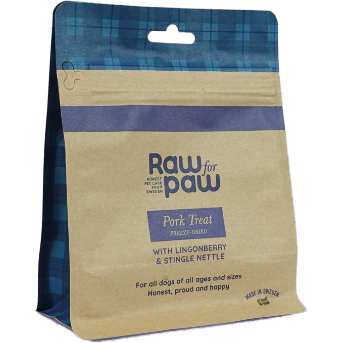 Raw for Paw - Svinegodbit 50 g - Hund - Hundegodteri - Dyrekassen.no