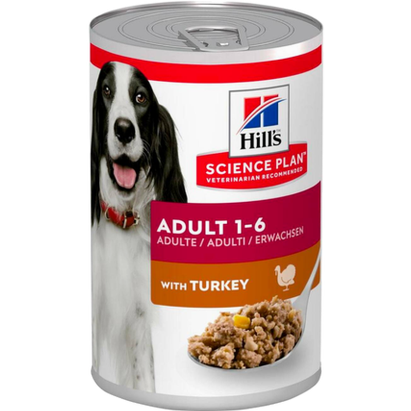 Hills Science Plan - Adult Turkey Can 370g - Hund - Våtfôr - Dyrekassen.no