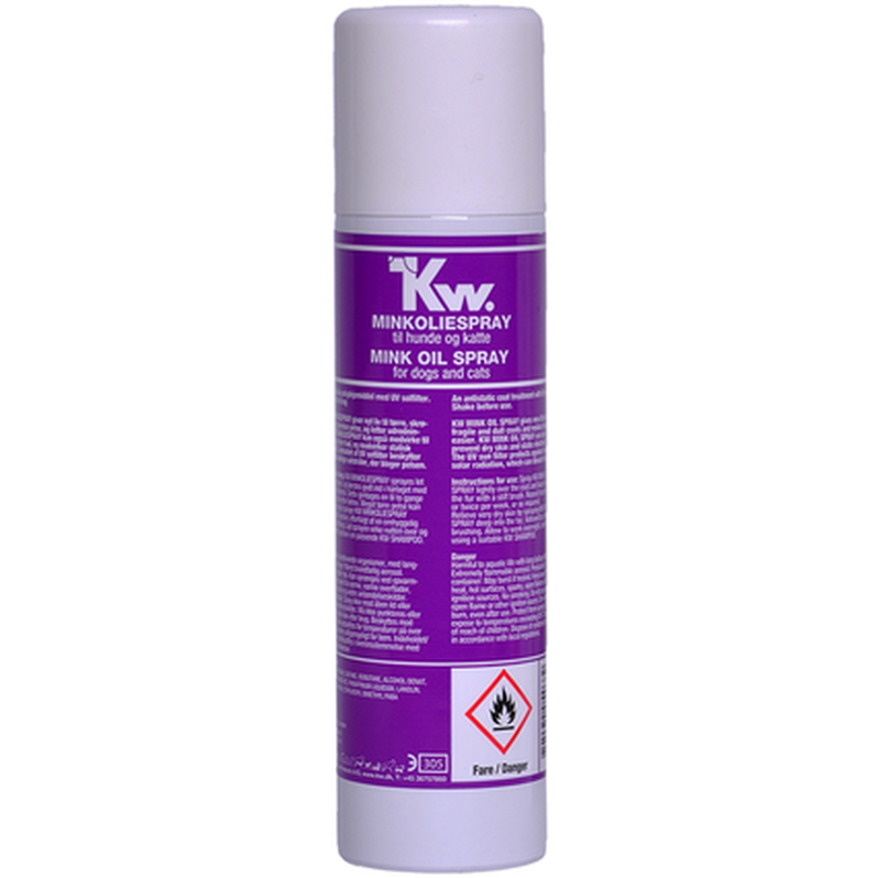 KW - Minkoljespray for glans 240 ml - Hund - Hundepleie - Shampoo og balsam - Dyrekassen.no