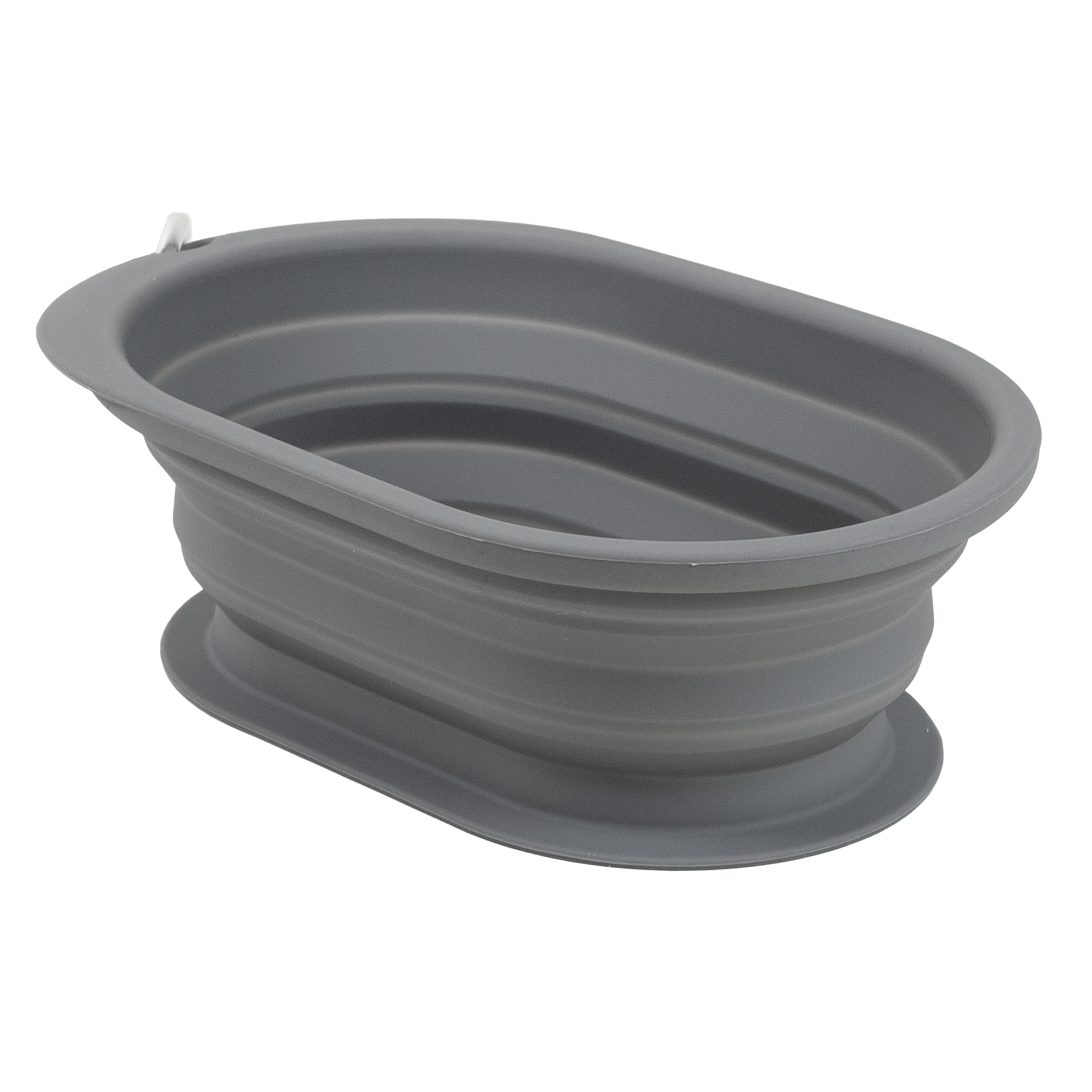 Sammenleggbar reiseskål Spaniel Soft Grey L/XL 900 ml, 21x13,5 cm