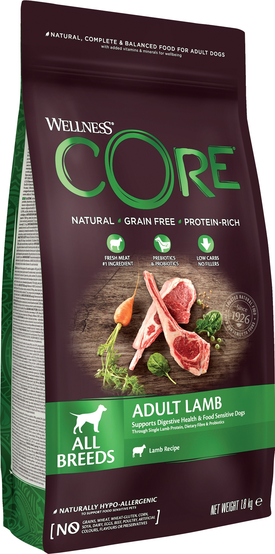 CORE Petfood Dog Adult All Breed Lamb