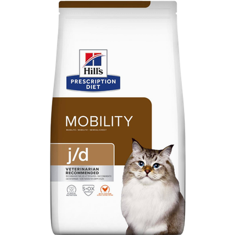 Hill's Prescription Diet Feline - j/d Mobility Chicken - Dry Cat Food 1,5 kg - Katt - Helse og pels - Hygiene - Kattemat - Dyrekassen.no