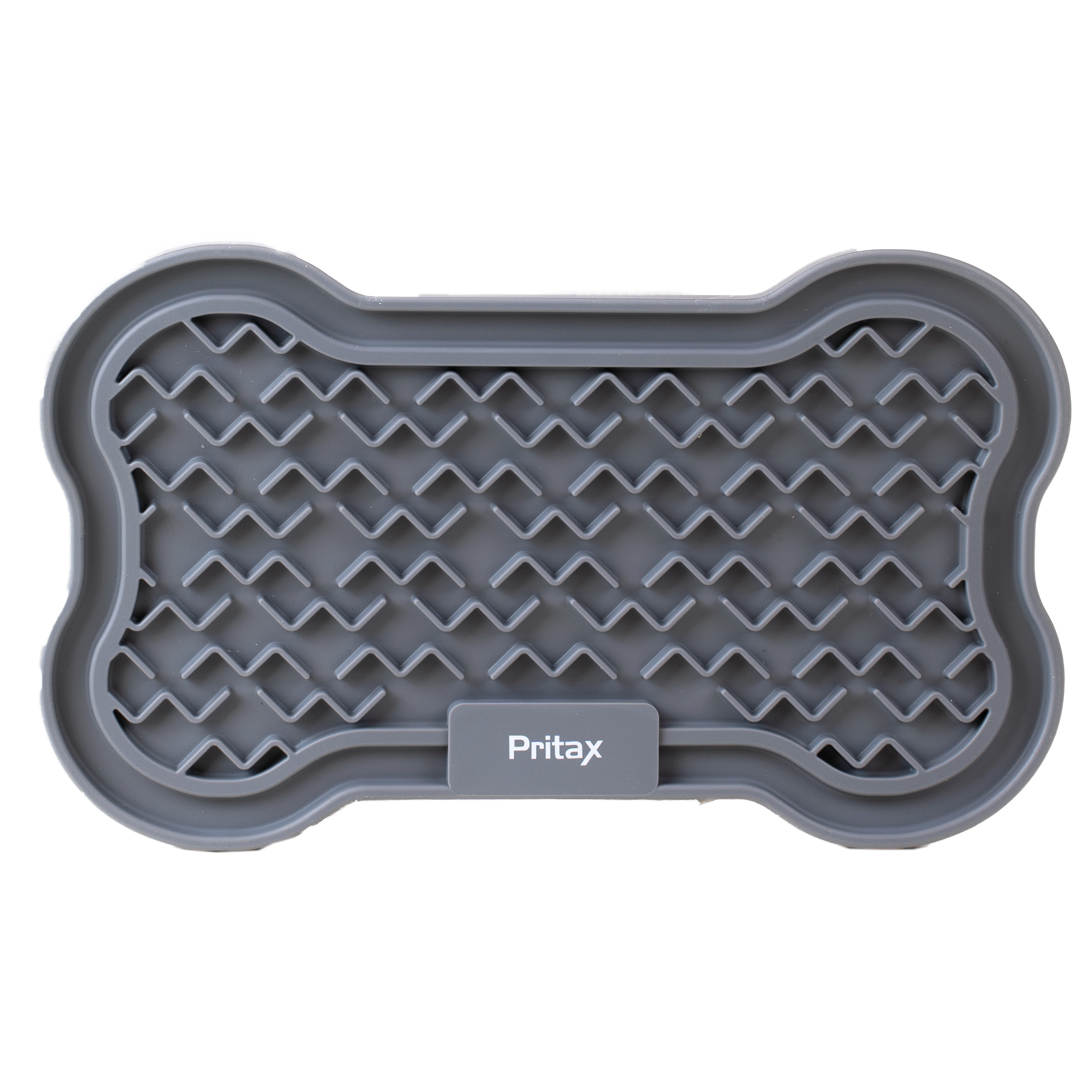 Pritax Slikkematte Bone, 22x13cm, Grå