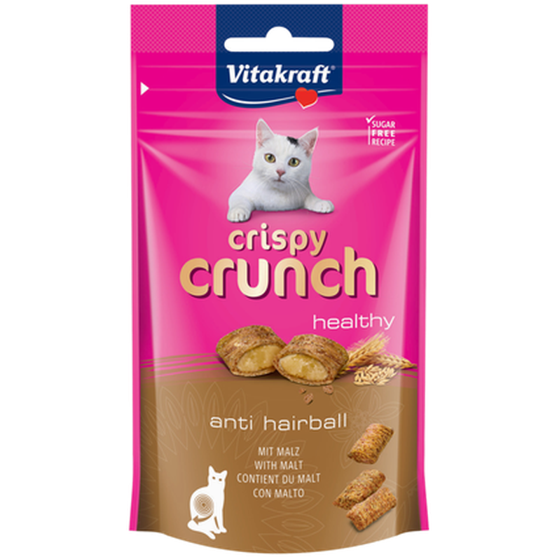 Vitakraft - Cat Crispy Crunch Malt 60 g x 8 stk. - Katt - Helse og pels - Hygiene - Godbiter - Dyrekassen.no