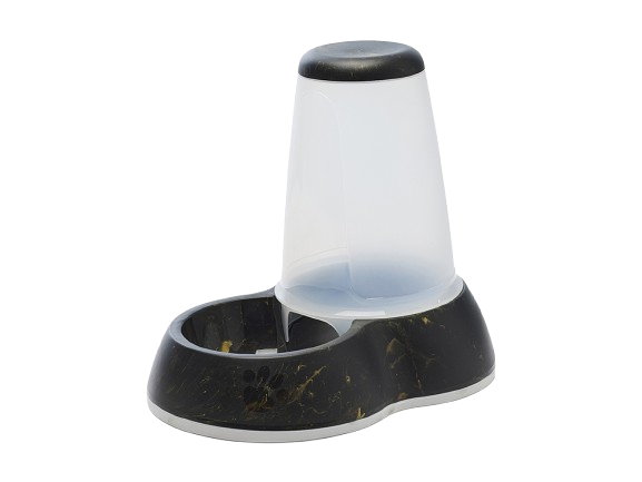 Savic Loop Food Store Large Marble - Marmor svart gull