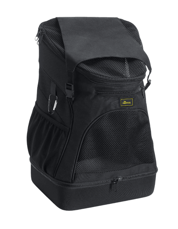 Hunter - Dog & Cat Flight Bag/Backpack Miles Black 30x22x45cm - Max Vekt 6,5kg - Hund - Hundebur - Reisetilbehør - Dyrekassen.no
