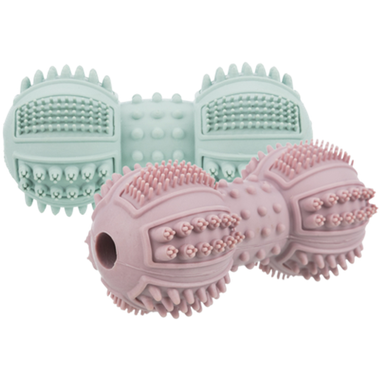 Trixie Junior manualer av naturgummi i ulike farger Mix 9 cm