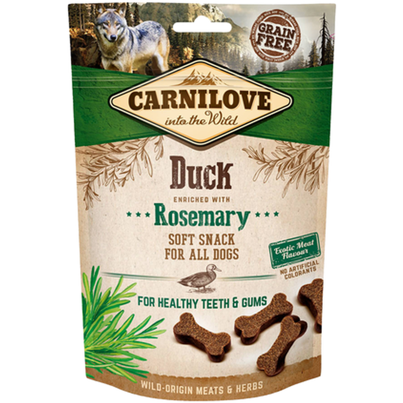 Dog Semi Moist Snack Duck & Rosemary 200g