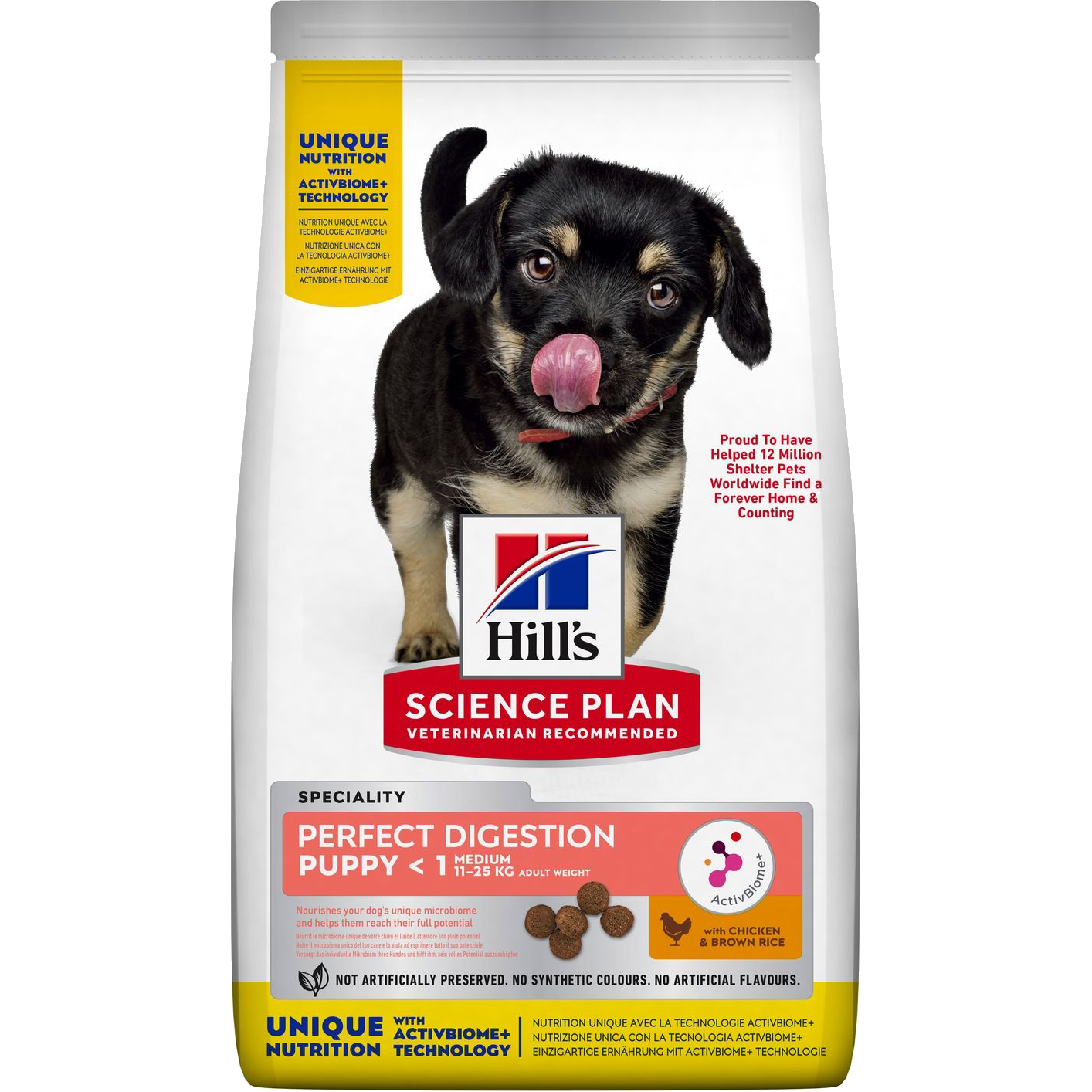 Hills Science Plan - Puppy Digestion Medium Chicken & Rice 14 kg - Hund - Hundefôr - Dyrekassen.no