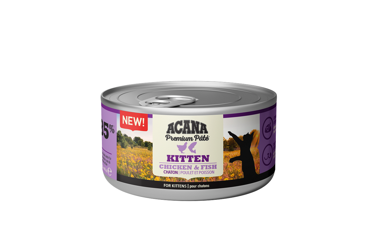 Acana - Cat Premium paté Kitten Kylling/Fisk 85 g - Katt - Helse og pels - Kosttilskudd - Våtfôr - Dyrekassen.no
