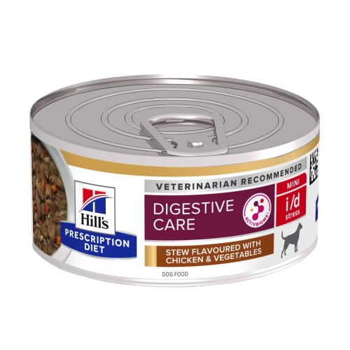 Hill's Prescription Diet Dog - i/d Digestive Care Stress Mini Stew Chicken & Vegetables - Wet Dog Food 156 g - Katt - Helse og pels - Kosttilskudd -