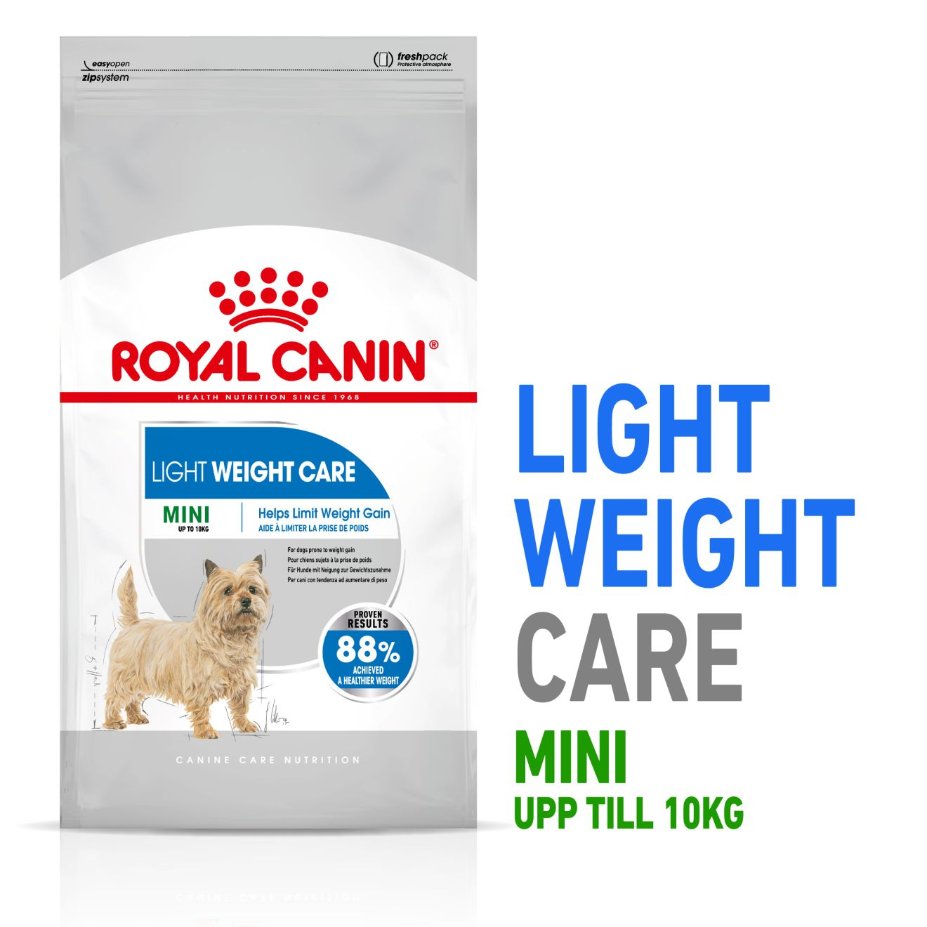 Royal Canin - Light weight Care Adult Mini tørrfôr for hunder 8 kg - Hund - Tørrfôr - Dyrekassen.no