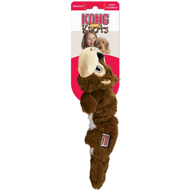 Kong - Scrunch Knots Squirrel Hundeleketøy Medium/Large 36x10x6cm - Hund - Klær og dekken - Sokker og sko - Kosedyr og bamser - Dyrekassen.no