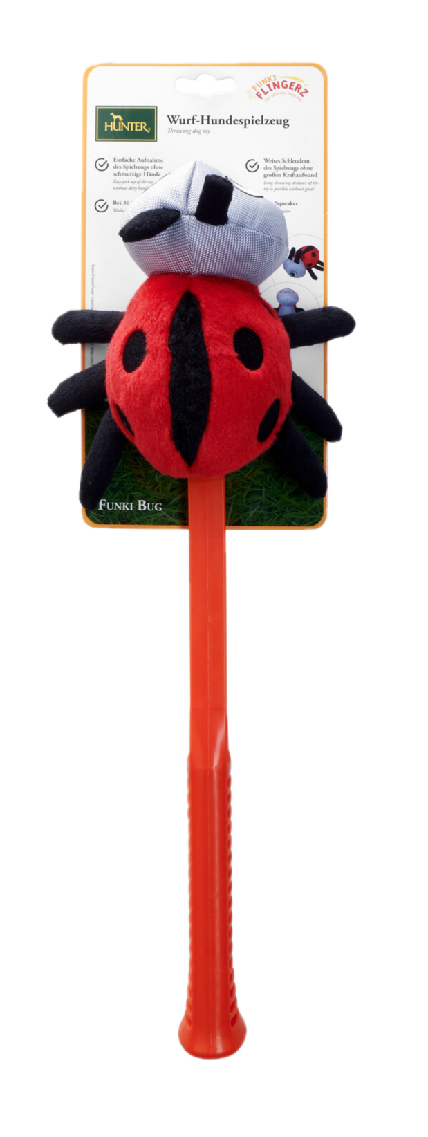 Hunter Hundeleketøy Flingerz Funki marihøne med bærerakett