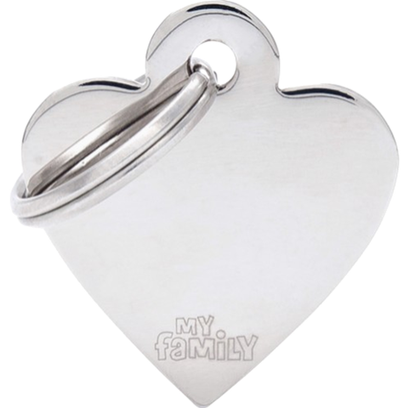 MyFa MyFa ID-Tag Basic Heart Steel