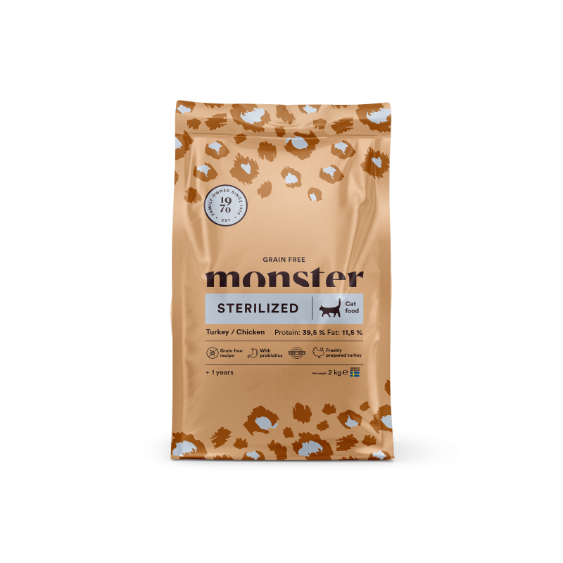 Monster Pet Food Cat Grain Free Sterilized Turkey/Chicken