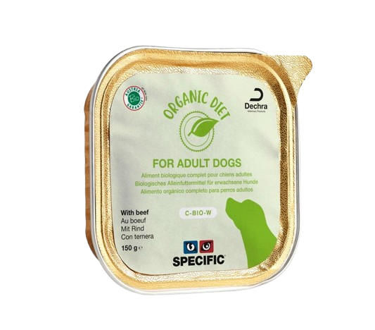 Specific - C-Bio-W Organic Diet With Beef 5 x 150 g - Hund - Våtfôr - Dyrekassen.no
