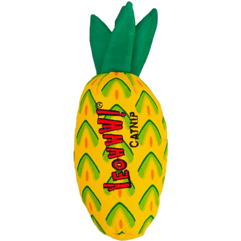 Yeowww! Catnip katteleketøy ananas gul 19 cm