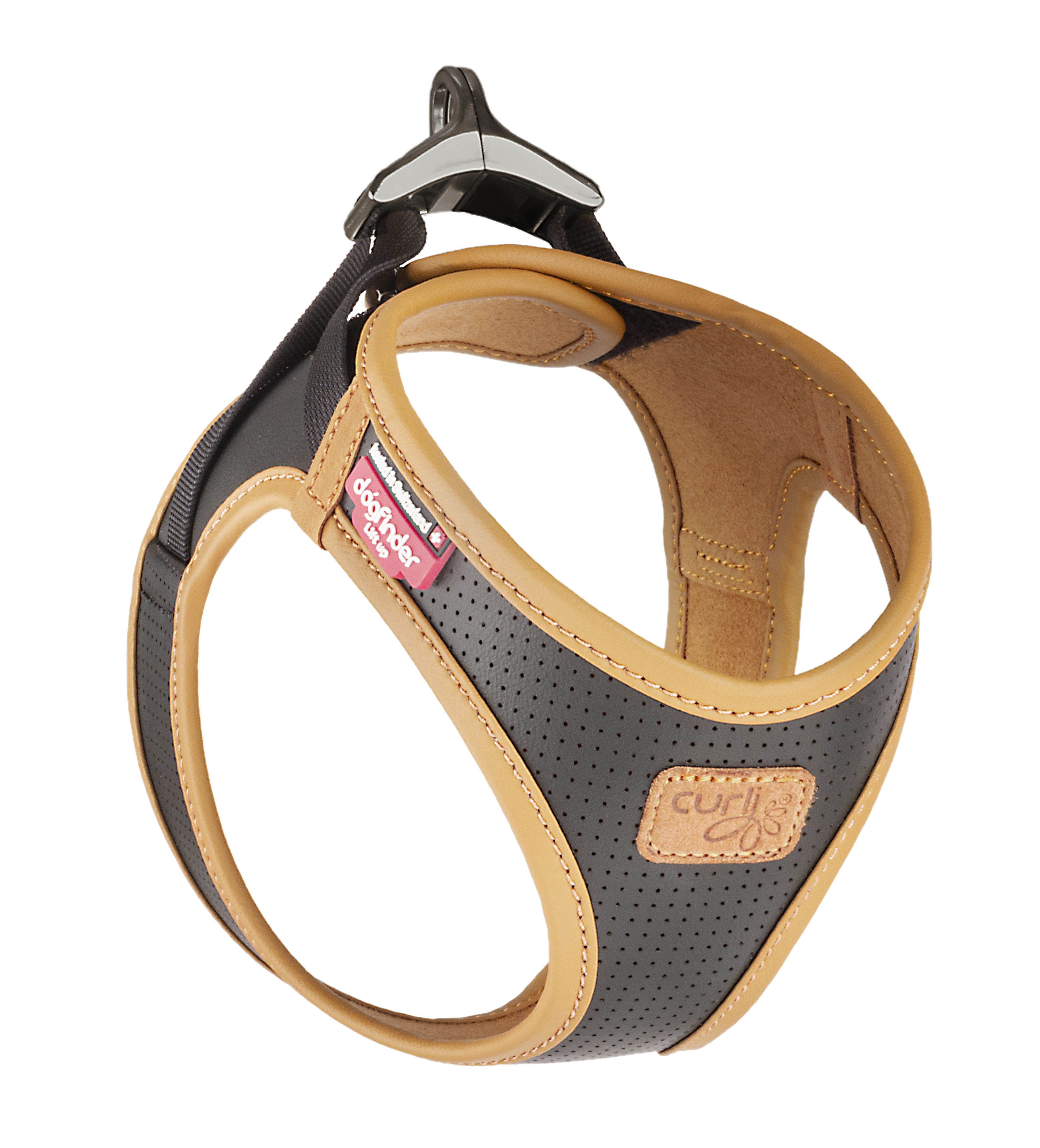 Curli - Harness Vegan Apple Leather Black Small - Hund - Hundebur - Hundeseler - Dyrekassen.no