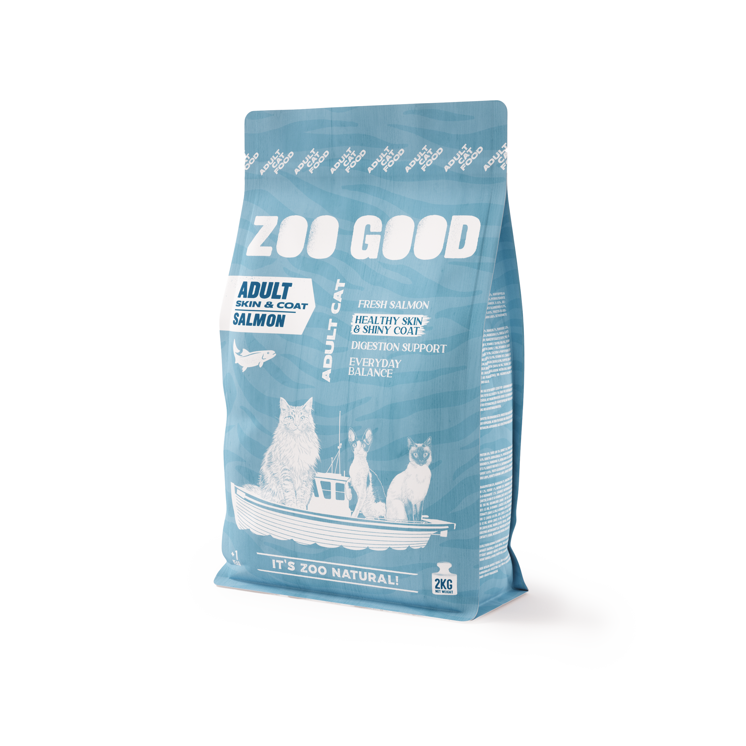 ZOO GOOD Adult Skin & Coat Grain Free Fish - Kattefôr