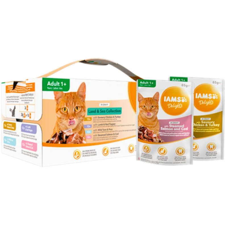 Delights Multipack Land & Sea Gravy Big Pack 85 g x 48 st - Ekonomipack