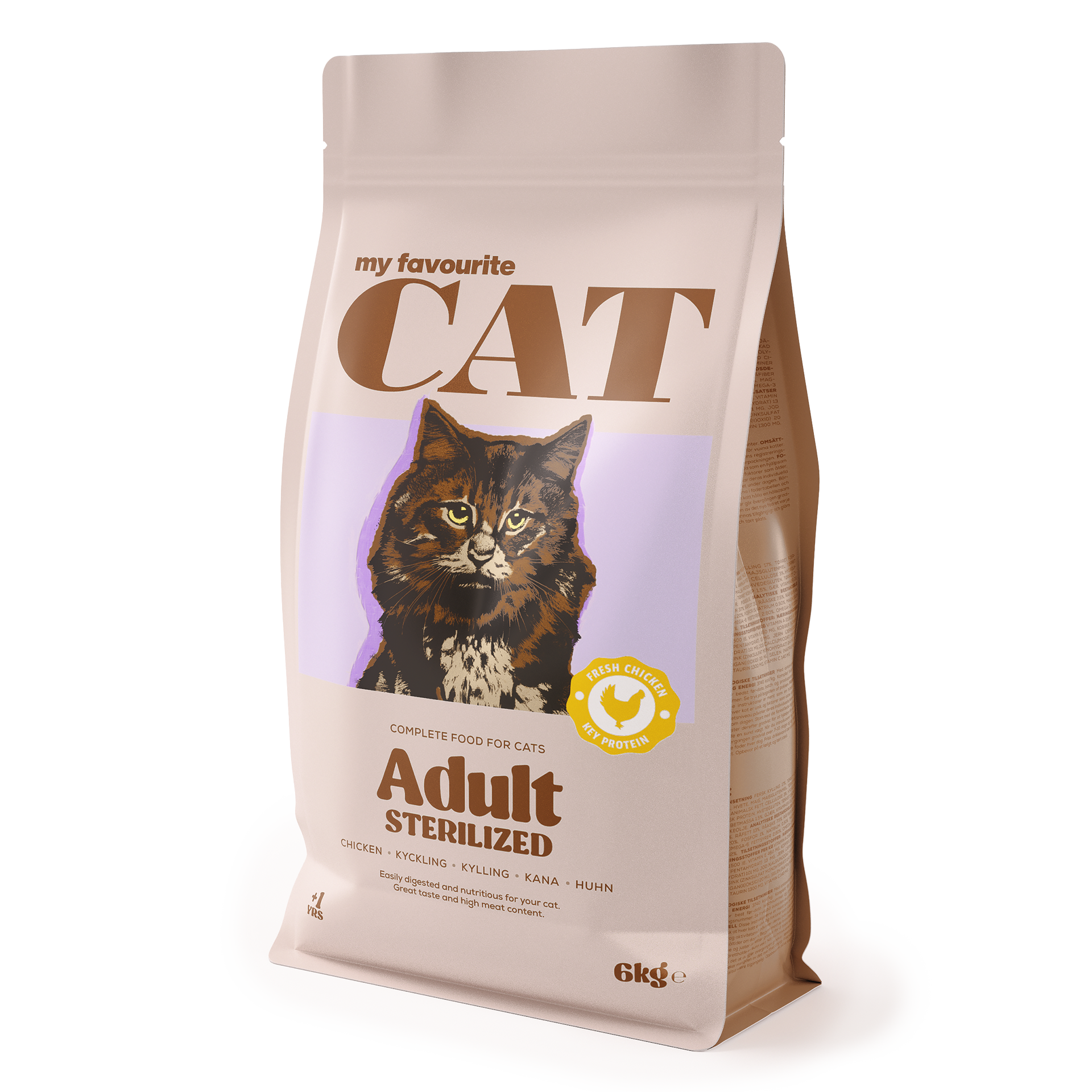 Adult katt sterilisert kylling 6 kg