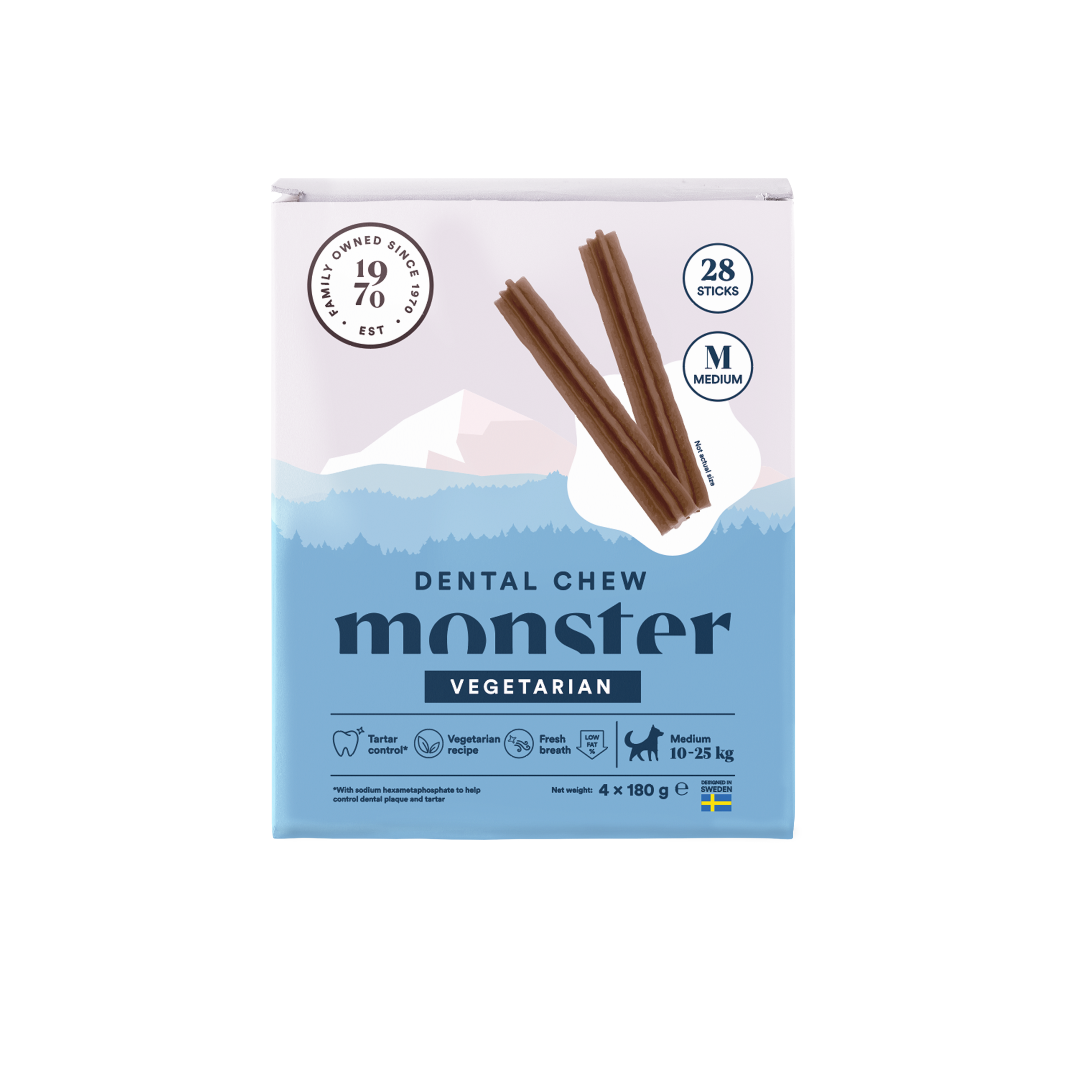 Monster Pet Food Dog Dental Chew Vegetarian Month