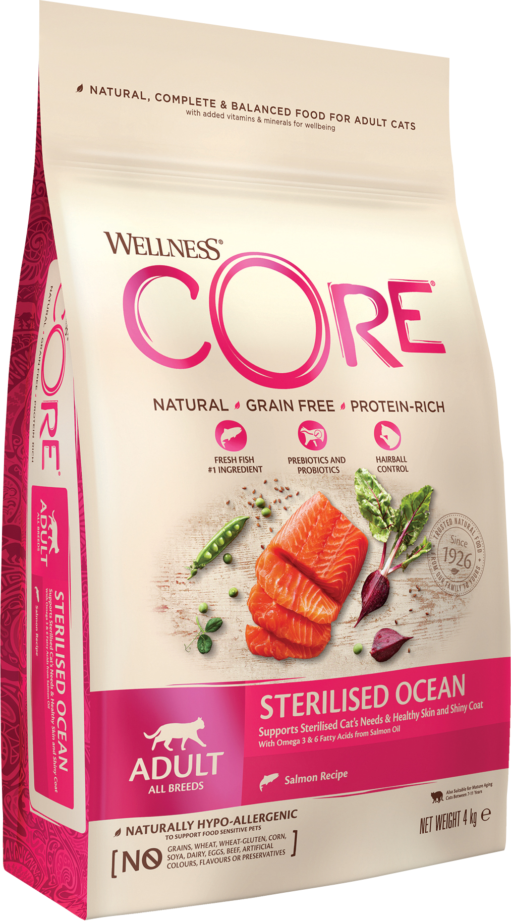 CORE Petfood Cat Adult Sterilised Grain Free Salmon Dry