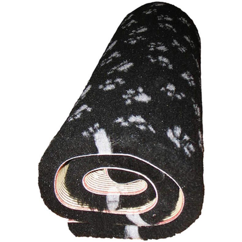 Lupusfelle Antiglidefelle med poter Svart 75 x 75 cm