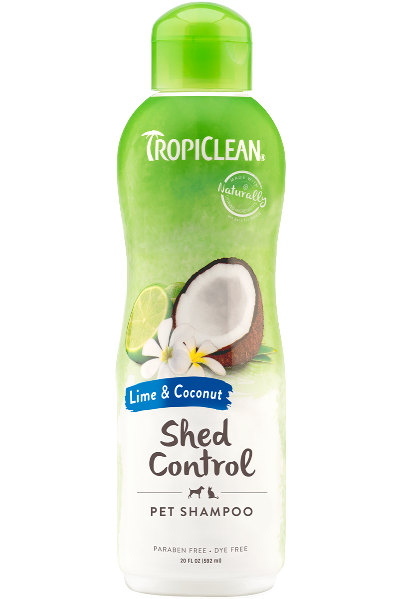 TropiClean Lime & Coconut Shed Control Shampoo for kjæledyr 355 ml