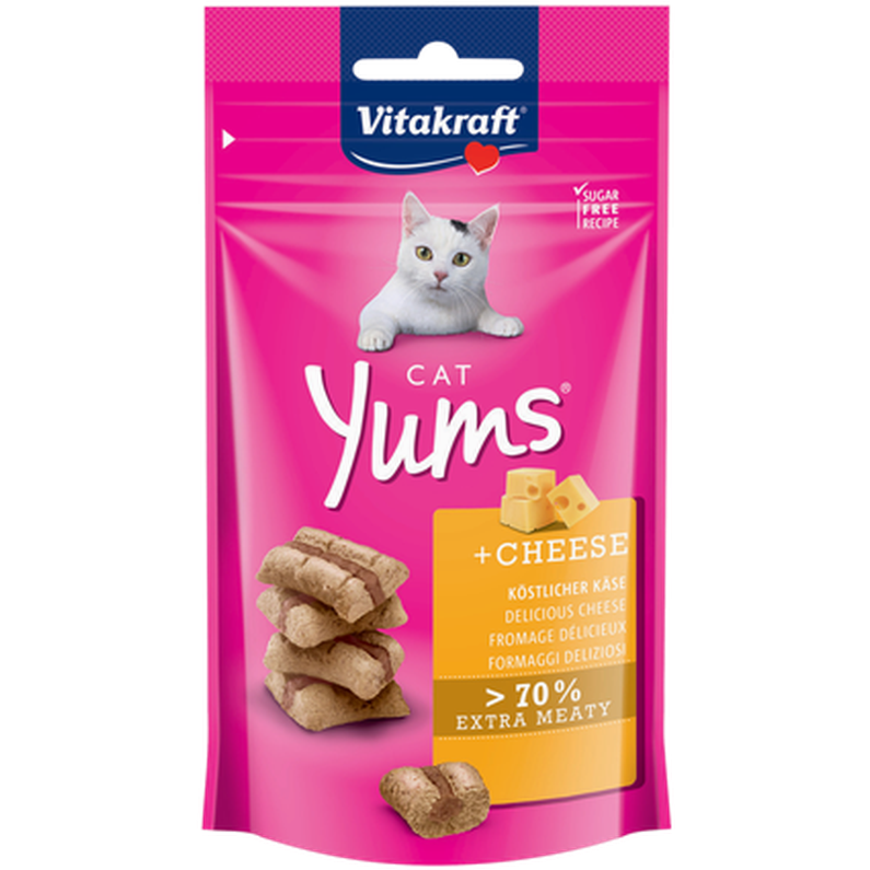 Vitakraft - Cat-Yums med ost 40 g - Hygiene - Godbiter - Dyrekassen.no