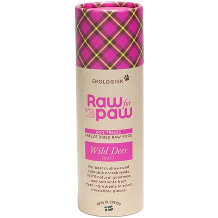 Raw for Paw Hundegodbiter til villhjort 38 g