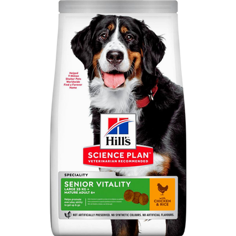 Hills Science Plan - Senior Vitality Large Mature Adult 6+ 14 kg - Hund - Hundefôr - Dyrekassen.no