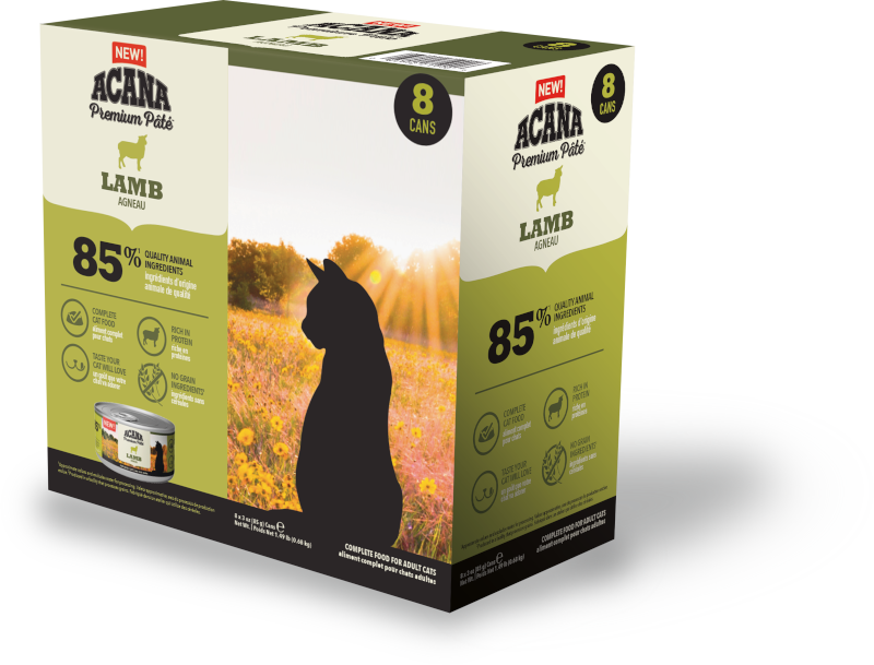 Acana - Cat Premium pate Lamm 85 g x 8-pakning - Katt - Helse og pels - Kosttilskudd - Våtfôr - Dyrekassen.no