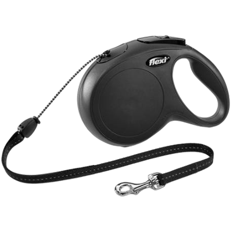 Flexi Rullebånd New Classic Cord Svart