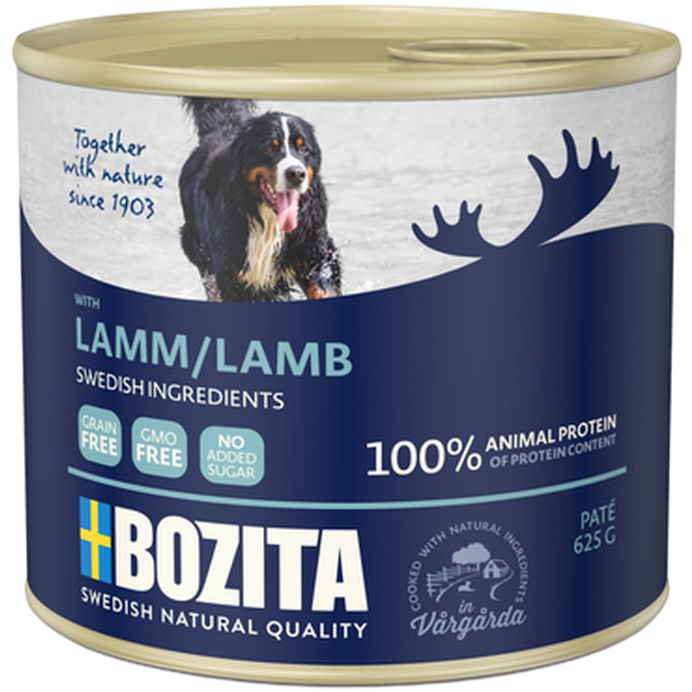 Bozita Hund - Naturals Lammepaté 625 g - Hund - Våtfôr - Dyrekassen.no