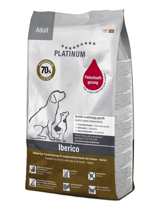 Platinum Adult Iberico+Greens - Hundefôr