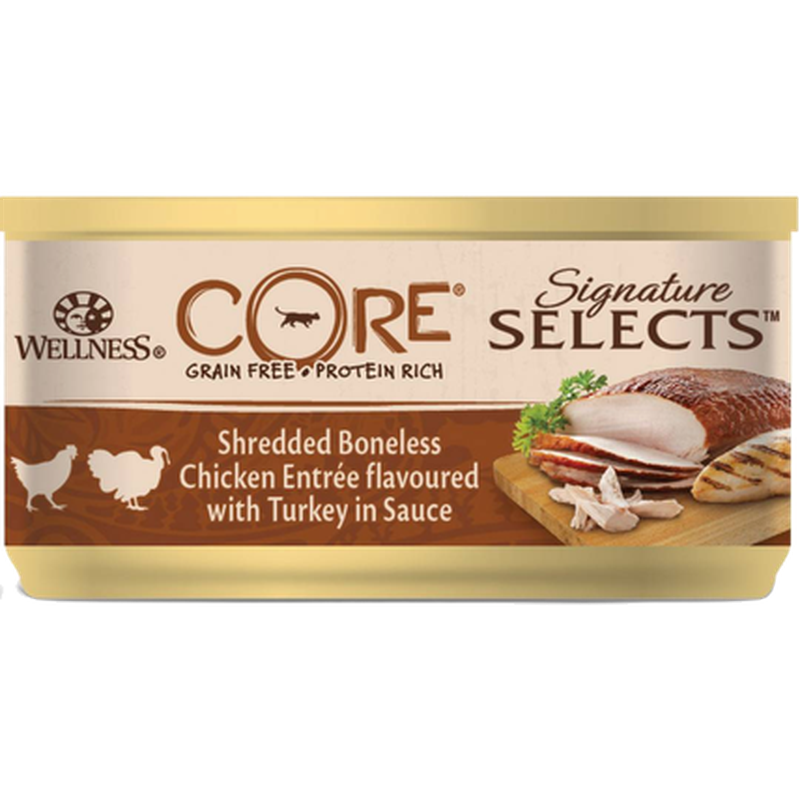 CORE Petfood Cat S.Selects Shredded Chicken & Turkey