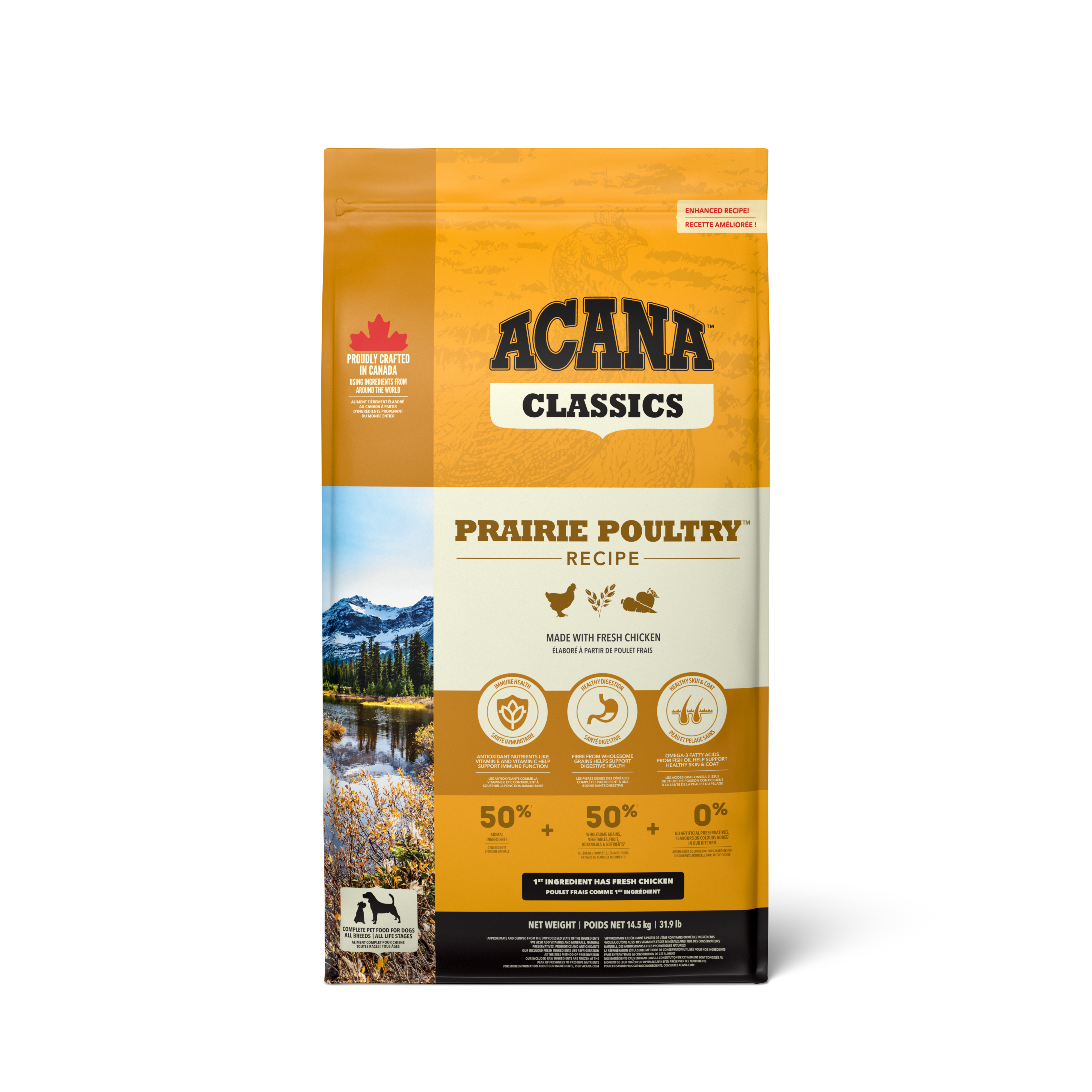 Acana - Dog Classics Prairie Poultry 14,5 kg - Hund - Tørrfôr - Dyrekassen.no