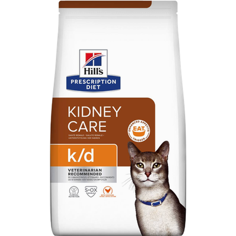 Hill's Prescription Diet Feline - k/d Kidney Care Chicken 1,5kg - Katt - Helse og pels - Hygiene - Kattemat - Dyrekassen.no